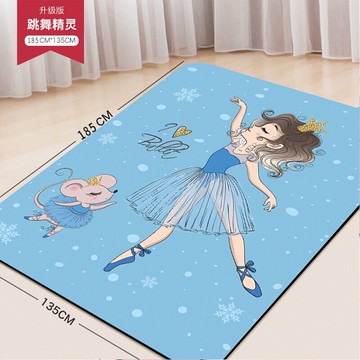 限時下殺 新品鉅惠！！艾米達雙人瑜伽墊新品男女tpe135加寬加大練功舞蹈墊家用仰臥起坐訓練墊子印花麂皮絨運動健身墊