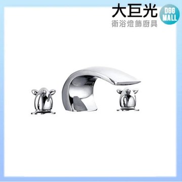 【大巨光】浴用檯面雙槍水龍頭_3件式(SB-1003)