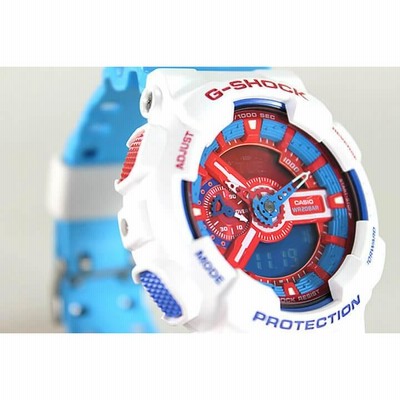 G-SHOCK GA-110ホワイト/ブルー/レッド極美品　稼動中　時刻合済み 2025年最新】Yahoo!オークション -g-shock ga-110の中古品・新品