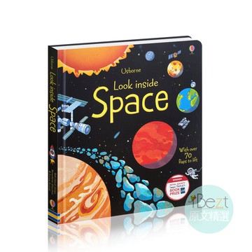 Usborne Look inside Space | 外文 | 百科 | 太空 | 知識 | 行星 | 月球 | 科學 | 科普 | 翻翻 |