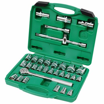 威力獅 32件鉻釩鋼套筒工具組套 32PC套筒扳手 套筒頭子 W032