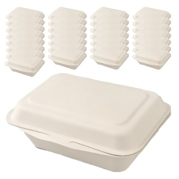 Highching 高精 植纖餐盒 原色 600ml  1組  100個