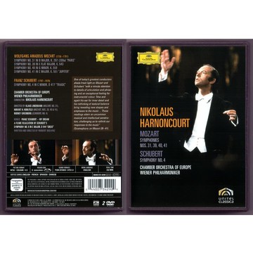 莫扎特 第31.39.40.41.號 舒伯特 第 1.9.號交響曲 哈農庫特 2dvd