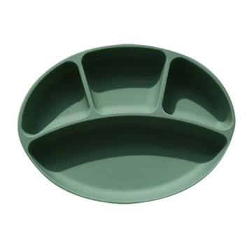 MODU'I BLUEMAMA 矽膠吸附式餐盤 適用於冷凍 微波爐 洗碗機  薄荷綠  1個