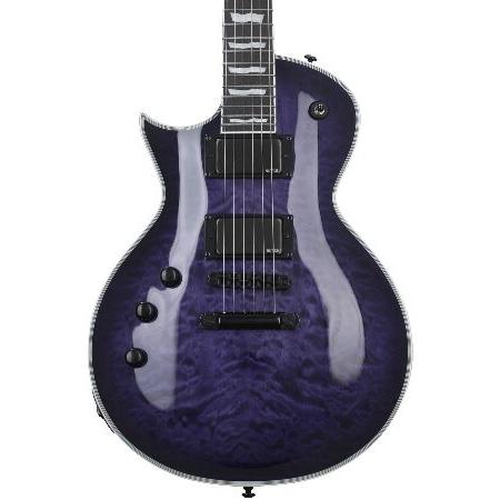 ESP LTD EC-1000 Left-handed Electric Guitar See Thru Purple Sunburst