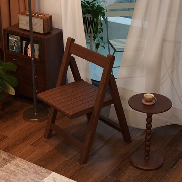 【臺灣公司 可打統編】免運 折疊椅 实木折叠椅子中古风家用便携式露营简约可折叠椅靠背餐椅休闲椅子 可開發票 全館五折 工廠現貨直銷 新品特價 m10024