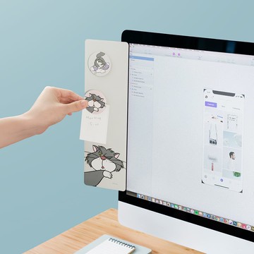 【LHiDS】Disney 迪士尼 正版授權 螢幕延伸磁吸備忘板｜便利貼 記事本 收納 辦公 奇奇蒂蒂 大眼仔 愛麗絲夢遊 米奇米妮 魯斯佛 貓