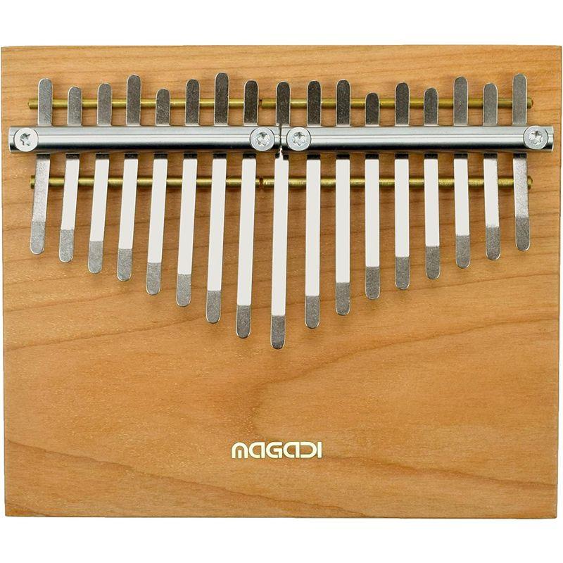 MAGADI M17 、MAGADI待望17キー標準チューニング鍵盤 カリンバアメリカンチェリー木材, ドイツ性鋼キー 国内正規品