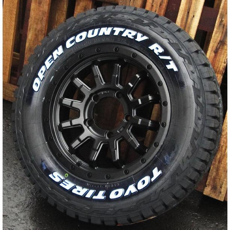 ジムニー JB23 JB64 JA11 JA12 JA22 タイヤホイール 16インチ TOYO OPEN COUNTRY RT ホワイトレター  185/85R16 4本セット | LINEショッピング