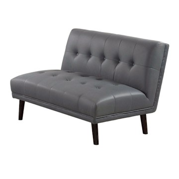 文創集 賈瑞特灰色貓抓布二人座無扶手沙發椅-106x85x75cm免組