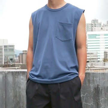 【AMERO】男裝 女裝 3M吸濕速乾 寬肩口袋背心 涼感 透氣