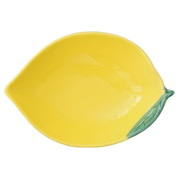 小麥購物 創意水果造型陶瓷碗 L963 16.5cm  檸檬  16.5 x 11.5 x 3.5cm  1個