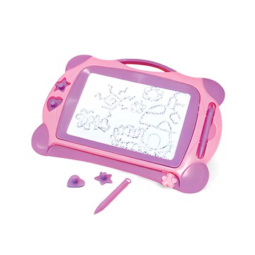 磁性智能塗鴉板學習玩具  1個  32 x 22 cm  粉紅色