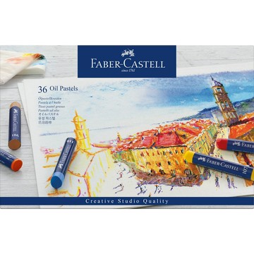 Faber-Castell創意工坊油性粉彩條36色 *127036【APP滿額下單10%點數(單一帳號最高5000點)】1/31止