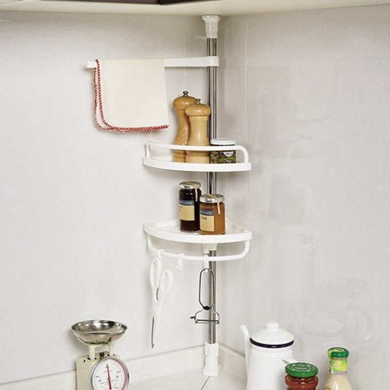 キッチンラック 突っ張り コーナーラック 2段 シンク上収納 ステンレス製 ステージア 突っ張りラック 突っ張り棚 突っ張り式 通販 Lineポイント最大0 5 Get Lineショッピング