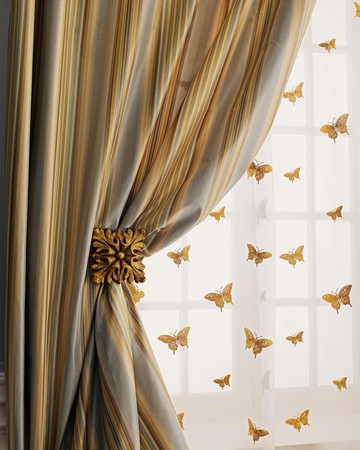 Each 84"L Butterfly Sheer