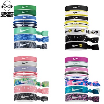 NIKE 韻律瑜珈 混搭式髮圈 9入 健身彈力運動髮圈 WOMEN'S TRAINING系列 N0003537