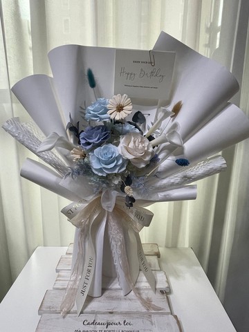 雪之戀人永生花束