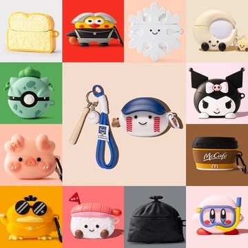 超可愛的卡通立體耳機套 台灣出貨 適用OPPO Enco Air4 Pro 無線藍牙耳機保護套 耳機殼 保護殼 矽膠軟殼