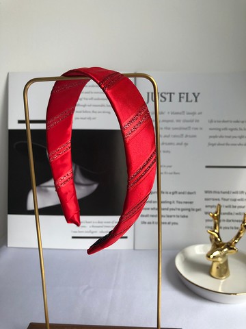 原創紅色時尚髮箍