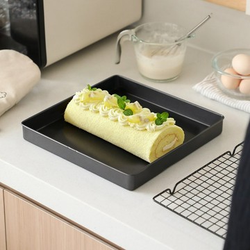日本霜山 碳鋼製烘焙用方形不沾烤盤