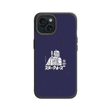 iPhone 15 SolidX 黑 - 迪士尼-星際大戰 Star Wars - 波巴費特-日文字系列