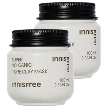 INNISFREE 台灣公司貨 超級火山泥毛孔潔淨面膜 100ml  2罐  1入