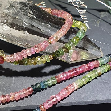 龍彩~NH05 滿圈閃亮切面碧璽手鏈