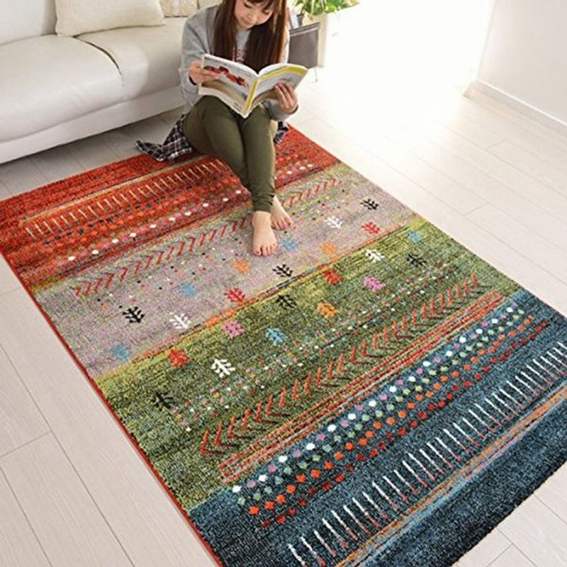 なかね家具 ウィルトン織り インポートラグ かわいい リビング ラグマット 子供部屋 キッズ 北欧 柄 133x190 グリーン 545ma 通販 Lineポイント最大0 5 Get Lineショッピング