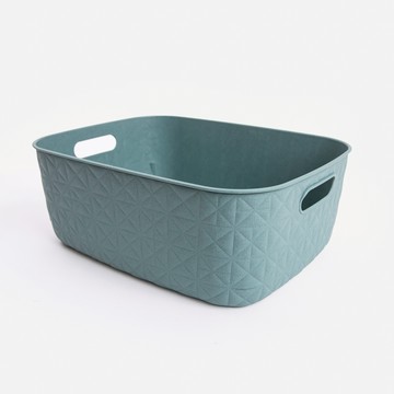 CURVER SOFTEX提把收納籃 M 清新綠