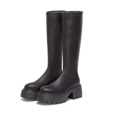 D+AF 超強魅力．輕量波浪底瘦瘦長靴