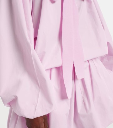 Patou Iconic bow-detail ruffled cotton blouse