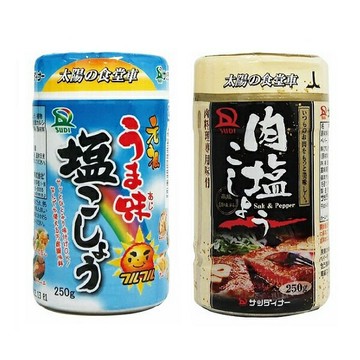 【江戶物語】SUDI 太陽的食堂車 胡椒鹽 瓶裝 元祖風味/肉料理專用 味付塩胡椒 胡椒粉 萬用調味 日本原裝進口