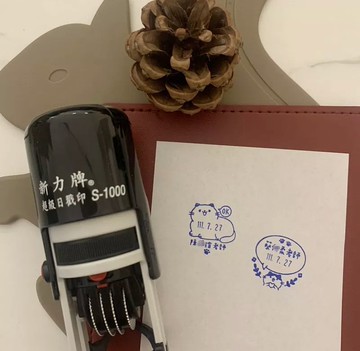 客製日期連續章 貓咪系列 可調整日期