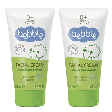 Bebble貝朵 胡蘿蔔抗光防霾面霜50ml(二入組)