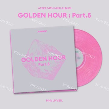 官方正版 ATEEZ《GOLDEN HOUR Part.5》（Pink LP VER）14TH MINI ALBUM