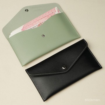 臺灣出貨🔥複古錢包2025新長款簡約軟皮現金存放袋錢包女款大鈔收納小零錢包