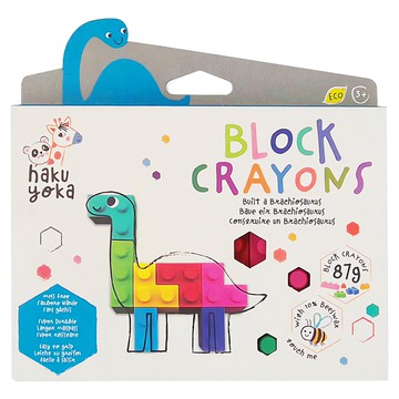 Haku Yoka 長頸龍積木蠟筆 - 無毒 可堆疊 激發創造力  1盒