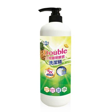 【極淨】DoubIe台灣鳳梨酵素洗潔精1000ml-3入