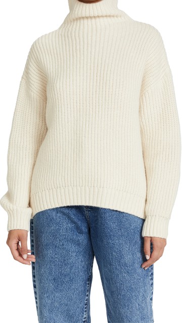 ANINE BING Sydney Sweater Ivory M