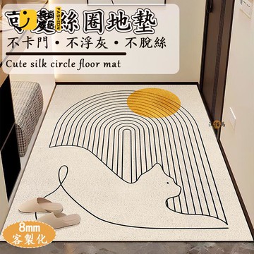 台灣公司 【宅配免運】絲圈地墊 可裁剪地墊 玄關地墊 除塵地墊 刮沙地墊 入戶門地墊 貓咪地墊 北歐風地墊 簡約地墊 8mm厚工廠現貨直銷 全館八折 售後保障 店長新品推薦 S930