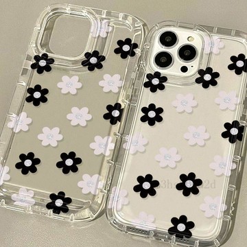 🚚台灣出貨🚚ins風小清新花朵iPhone14氣囊手機殼蘋果13/12/11軟殼xs/xr潮678p