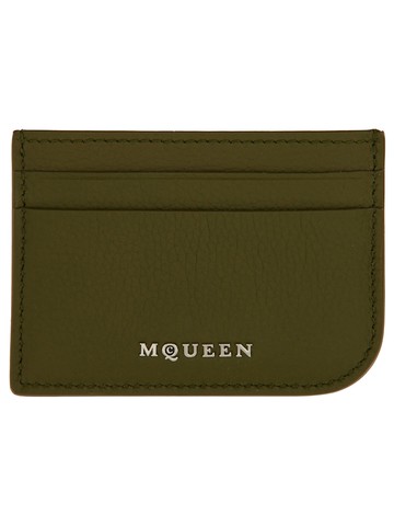alexander mcqueen leather card holder