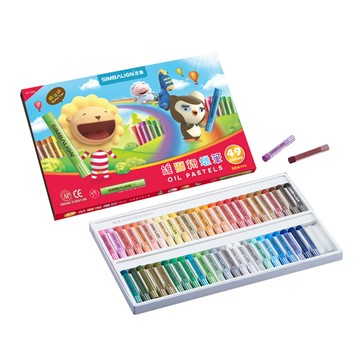 【SIMBALION 雄獅文具】粉蠟筆49色組 / 盒 OP-50A