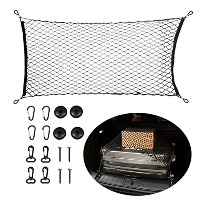車用 ラゲッジネット 荷物固定 車 収納ネット 伸縮性 落下防止ネット カーゴネット 荷崩れ防止 フック付き メッシュネット 車 天井 収納 通販 Lineポイント最大get Lineショッピング