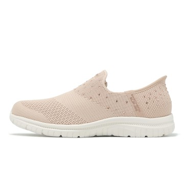 Skechers 休閒鞋 Virtue-Starlight Slip-Ins 寬楦 女鞋 卡其 白 套入式 懶人鞋 104450WCHMP