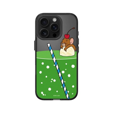 iPhone 16 Pro Clear (相機按鈕) 酷墨灰 - 湯姆貓與傑利鼠 Tom and Jerry - 冰淇淋蘇打