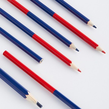 英國 Flower monaco 質感紅藍 赤青鉛筆