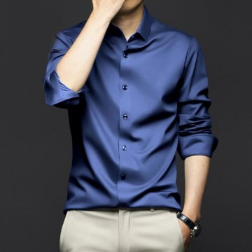 Minimalist long sleeved lapel suit shirt簡約長袖翻領西裝襯衫