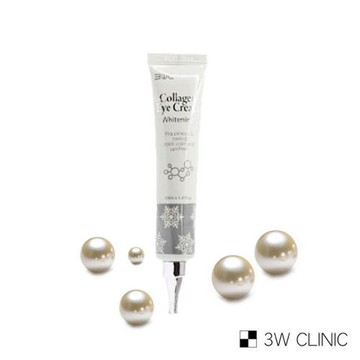韓國 3W CLINIC 膠原嫩白撫紋眼霜40mlx1入(韓國 嫩白 保濕 眼霜)